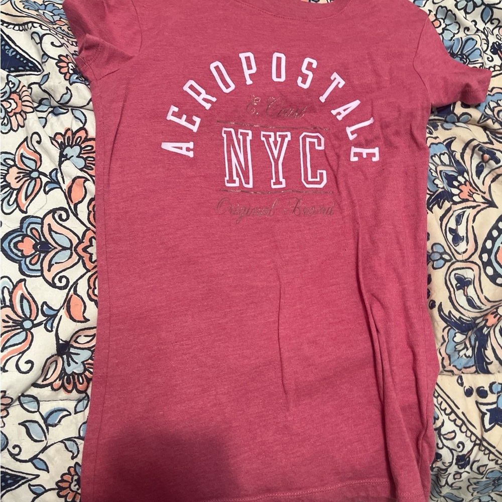 Aeropostale Kids Pink Graphic Tee